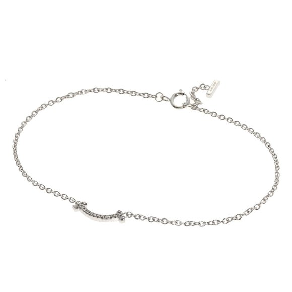 TIFFANY & CO. White Gold Diamond Charm Bracelet - Picture 6 of 6